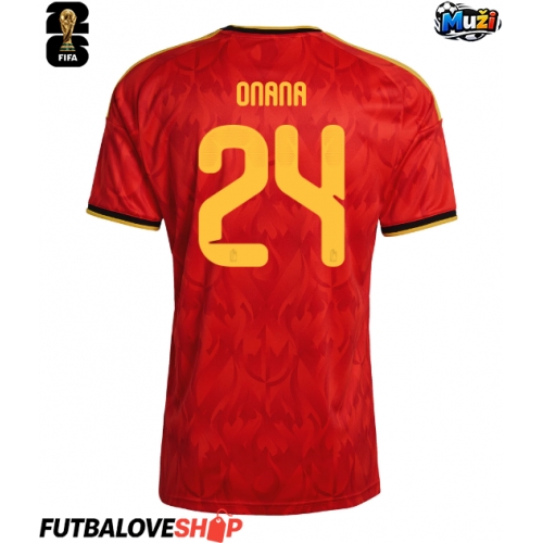 Dres Belgicko Amadou Onana #24 Domáci MS 2026 Krátky Rukáv